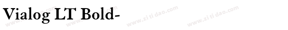 Vialog LT Bold字体转换